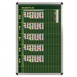 Klassen-Plantafel, 10 Stunden Mo-Fr, für 15 Klassen, 103x77 cm, 
